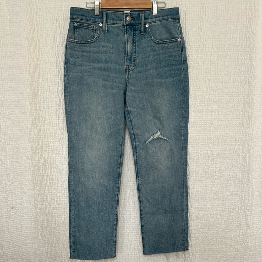 Madewell Perfect Vintage Jeans 28P Distressed Straight
